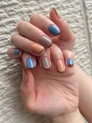 ロング カラー ヘアアレンジ キッズ ネイル マツエク・マツパ アイブロウ 福田 加奈のネイルデザイン