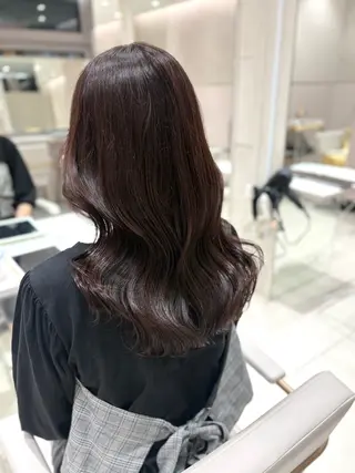ロング カラー 銀座/赤み消し/ 透明感カラー🩶りくのヘアスタイル