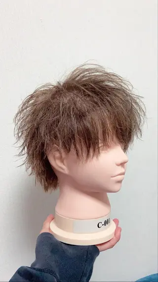 ショート カラー パーマ ヘアアレンジ メンズ メンズ特化 美容師かずまのヘアスタイル