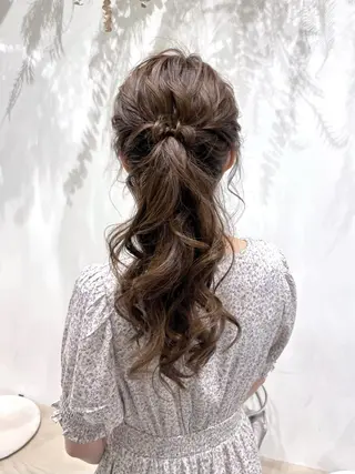 ロング ヘアアレンジ ヘアセット ✴︎Mai✴︎銀座のヘアスタイル