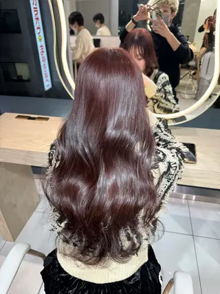 ロング レイヤーカット/ 縮毛矯正/西野和裕のヘアスタイル