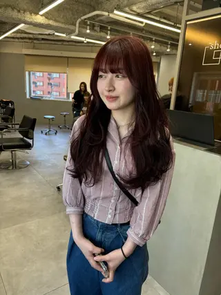 ロング カラー yui/ layer cutのヘアスタイル