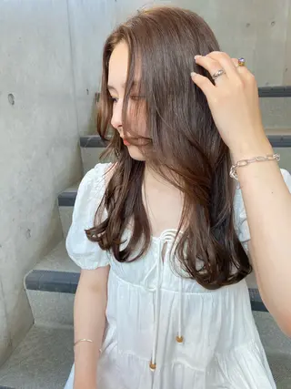 ロング カラー 当日予約大歓迎💗 依田瑞希のヘアスタイル