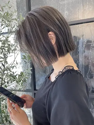 ミディアム カラー emusalon前橋川原店所属・松井 悠希のヘアスタイル