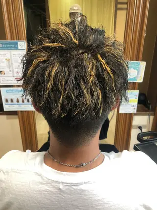 ショート パーマ メンズ メンズパーマ/ スパイキー/神田正紀のヘアスタイル