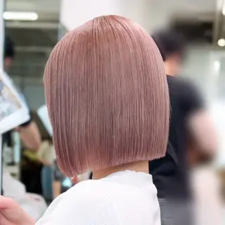 ショート カラー 🎀韓国ボブ/ハイト ーン/まりん🎀のヘアスタイル