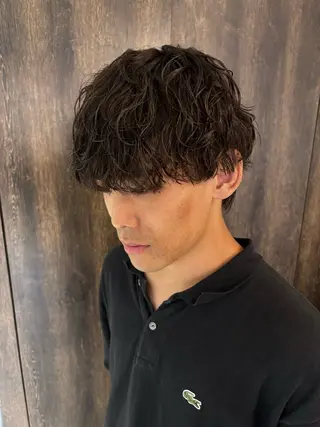 ショート メンズパーマ/ 上原琉介のヘアスタイル