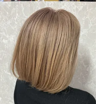 ミディアム カラー 池田 真衣のヘアスタイル