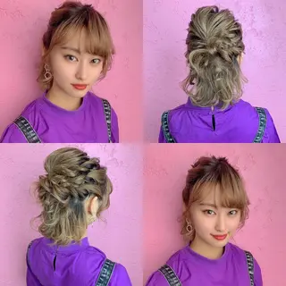 ショート カラー ヘアアレンジ boutique misakiのヘアスタイル