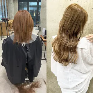 ロング カラー ヘアアレンジ TATSUYA アートディレクターのヘアスタイル