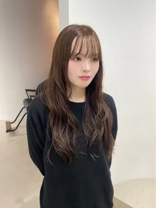 ロング カラー 𝘚𝘶𝘻𝘶 𓂃𓈒𓏸のヘアスタイル
