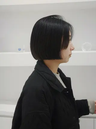 ショート カラー 🌱ぱつっと/ボブ 🌱のヘアスタイル