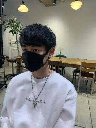 ショート メンズ メンズパーマの達人 🌟川内絵人のヘアスタイル