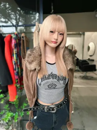ミディアム 🧡色落ちまで2度綺 麗なカラー🧡ヨシキのヘアスタイル