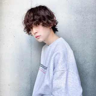 パーマ メンズ フェザーパーマ/ 山口大輝のヘアスタイル