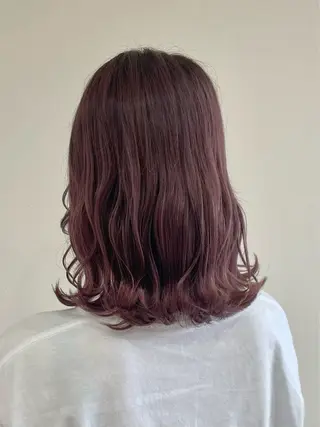 ミディアム ベージュカラー🧸/ 松崎/東区/田中理沙のヘアスタイル