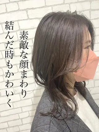 セミロング カラー &STORIES所属・襟足でお悩みの方✂︎ くびれ職人ハシモトのヘアスタイル