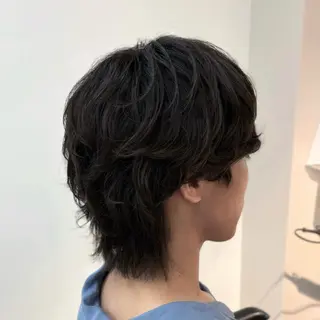 ミディアム メンズカラー/ウルフ マッシュ/千葉/大堰のヘアスタイル