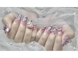 ネイル 🎀彩羽チップ 長さだし専門🎀のネイルデザイン