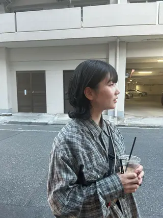 ミディアム メイ🩰 wカラーのヘアスタイル