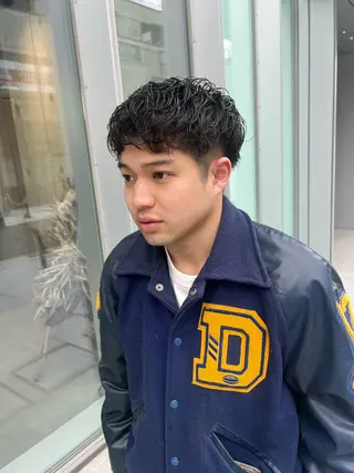 パーマ メンズ 吉沢遣人/レイヤー 艶カラー/パーマのヘアスタイル