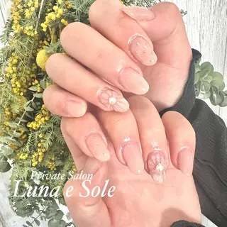 ロング ネイル Luna e  Soleのネイルデザイン