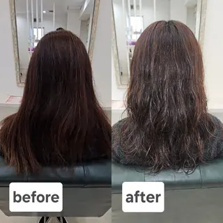 セミロング 林慶吾/ショートボブ /デザインカラーのヘアスタイル