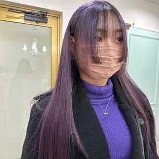 ロング カラー ORIKA 美容室のヘアスタイル