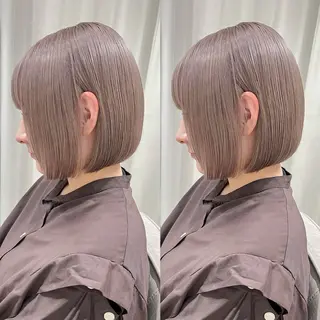 ショート カラー レイヤーカット/韓国 艶カラー🪄REN.のヘアスタイル
