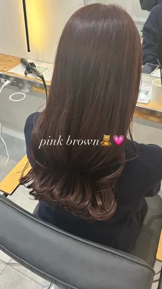 ロング カラー kanon♡ 暖色カラー‎🤍のヘアスタイル