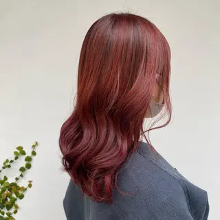 セミロング カラー NATSUKI😸 ✂︎南森町美容室のヘアスタイル