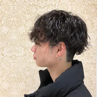 ミディアム パーマ 🐠寒色系×パーマ 櫻井　麿偉🐏のヘアスタイル