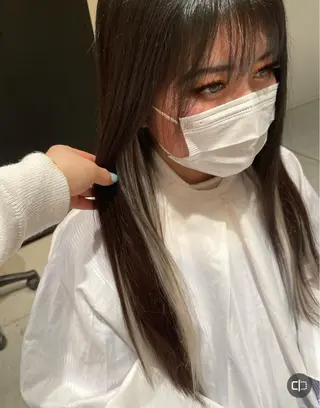 ロング カラー ヘアアレンジ 寺西 恵🪡🤍のヘアスタイル