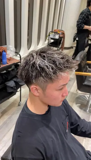 ショート パーマ メンズ メンズパーマ特化 山﨑　歩のヘアスタイル