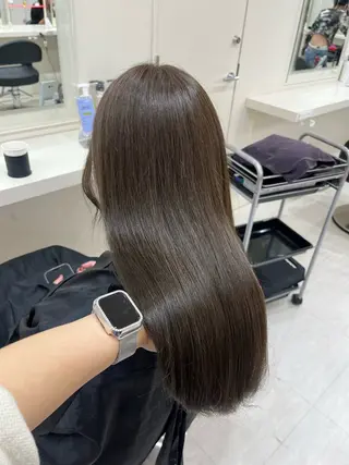 セミロング カラー ヘアアレンジ 韓国レイヤー＆ピンク 艶髪🩶maikoのヘアスタイル