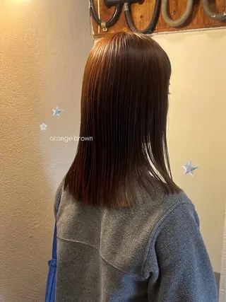 ミディアム カラー 暖色カラー/レイヤー 🌙 オノユリカのヘアスタイル