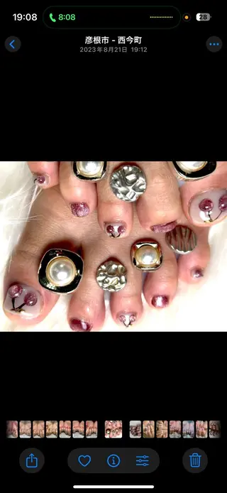 ネイル La vie mi nailニュアンスのネイルデザイン