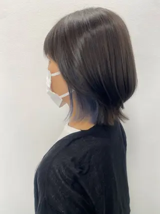 ミディアム カラー ✴︎ヒラガカナ✴︎ ECLAT HAIRのヘアスタイル