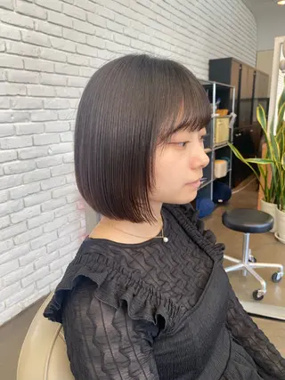 ショート DIFINOaoyama所属・🎧ayaka/ボブ /透明感カラー🩵のヘアスタイル