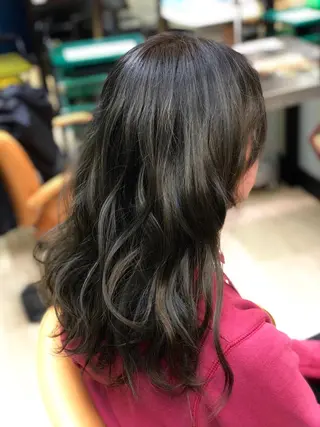 セミロング カラー イトウ アキノリのヘアスタイル