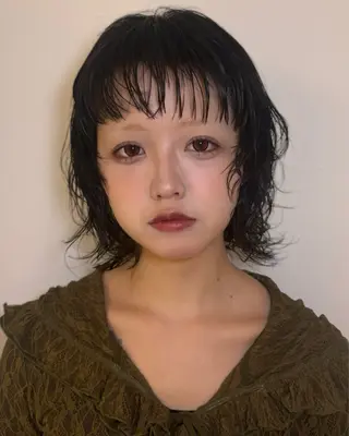 ミディアム レイヤー🎶似合わせ パーマ🎀ナナコのヘアスタイル