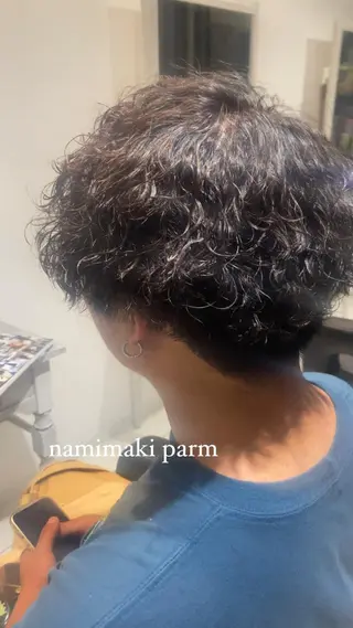 パーマ 藤沢/波巻きパーマ/ ツイストスパイラルのヘアスタイル