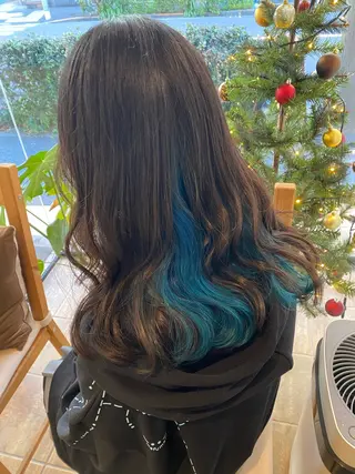 セミロング カラー Joule銀座 石山あやのヘアスタイル