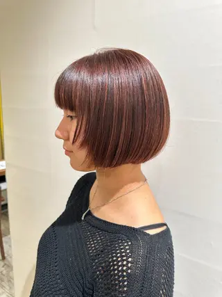 ショート Aura所属・丸山 心 / 艶カラーのヘアスタイル
