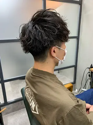 ショート パーマ メンズ 【S.BROOM】 店長　西川徹のヘアスタイル