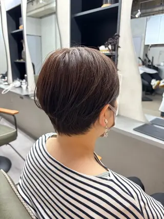 ショート カラー パーマ nico 麻生 やまざきれいのヘアスタイル