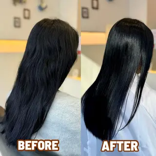 セミロング YASU🍎CUT 赤系カラー/ヘアケアのヘアスタイル