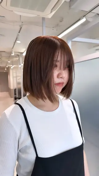 ショート カラー 池袋/透明感カラー 🎀Yuri🎀のヘアスタイル