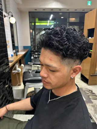 ショート パーマ メンズ メンズカット、パーマ 特化美容師/高田のヘアスタイル