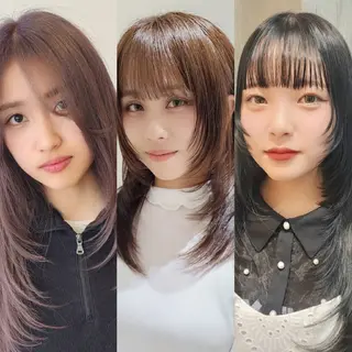 セミロング レイヤーカット/ ウルフカット/大橋 のヘアスタイル